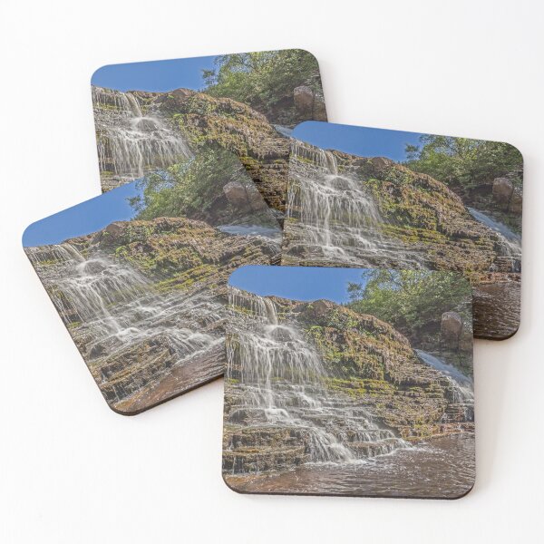 Item preview, Cascading Cramell Linn Waterfall Over Rocky Terrain designed and sold by David Patterson.