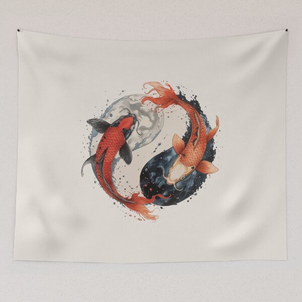 Item preview, Koi Fish, Yin&Yang designed and sold by xiao xuans.