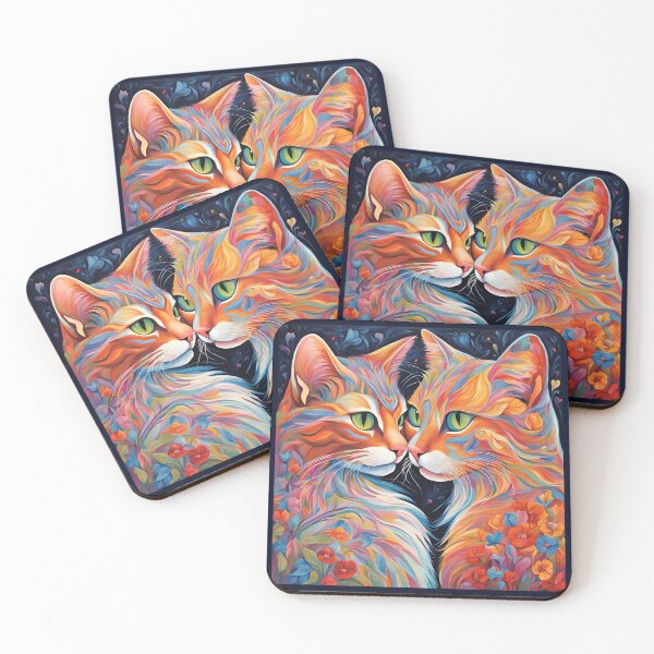 Item preview, Cat's love, Cat Love. Cats lover, Cat, Cats, black cats, love designed and sold by GOLDENGARDENART.
