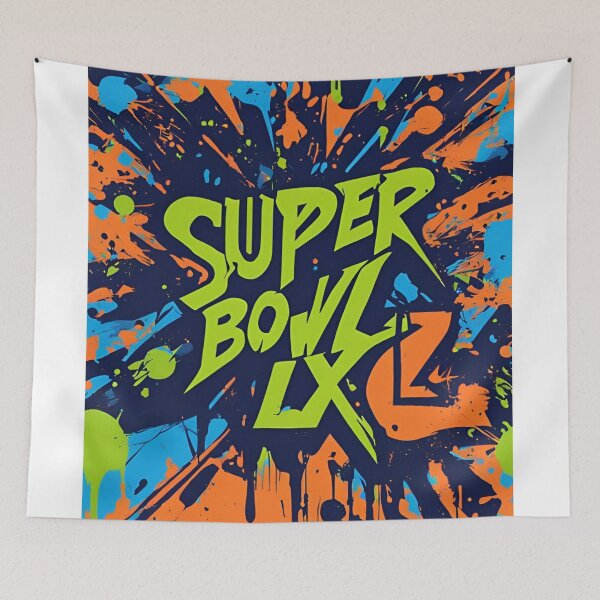 Item preview, Vibrant Super Bowl LIX Splatter -T-Shirt designed and sold by PixelMuse2024.