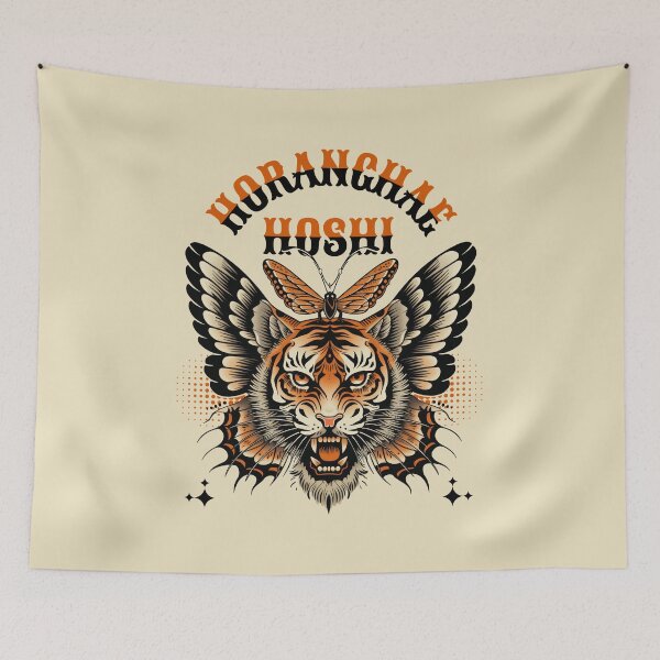 Item preview, Horanghae Hoshi tiger typography Morcaworks designed and sold by Morcawork.