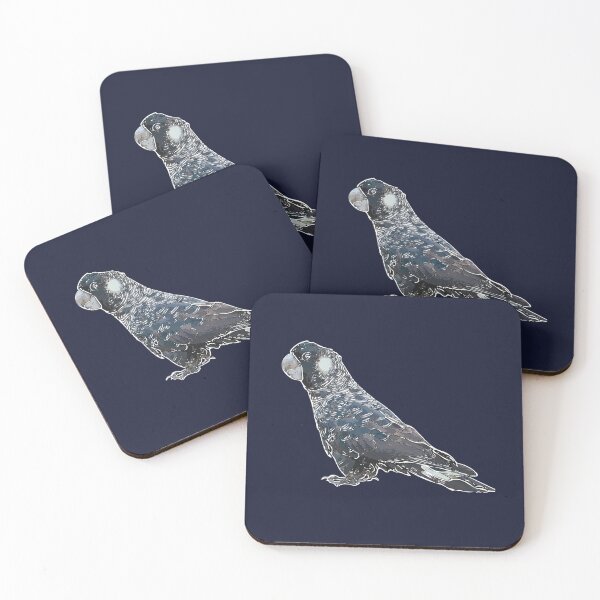 Item preview, Carnaby's Black Cockatoo Perched White Alternate Design  designed and sold by designsasstultd.