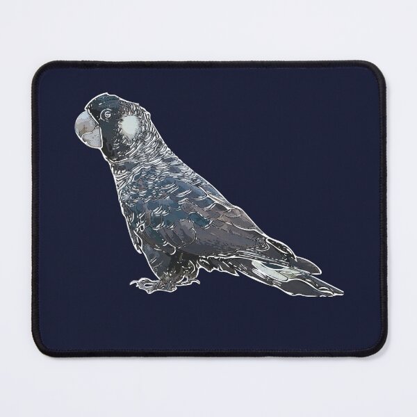 Item preview, Carnaby's Black Cockatoo Perched White Alternate Design  designed and sold by designsasstultd.