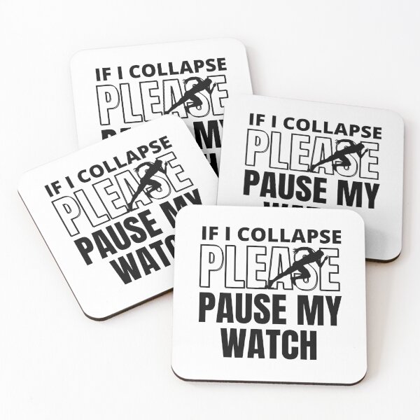 Item preview,  If I Collapse Please Pause My Watch Running Marathon Runner  designed and sold by ZACK ART.