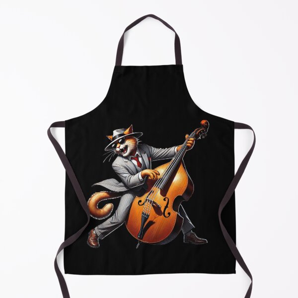 Item preview, Jazz Purr Magic, Double Bass, Jazz Cat, Musician Cat designed and sold by Tiszert.