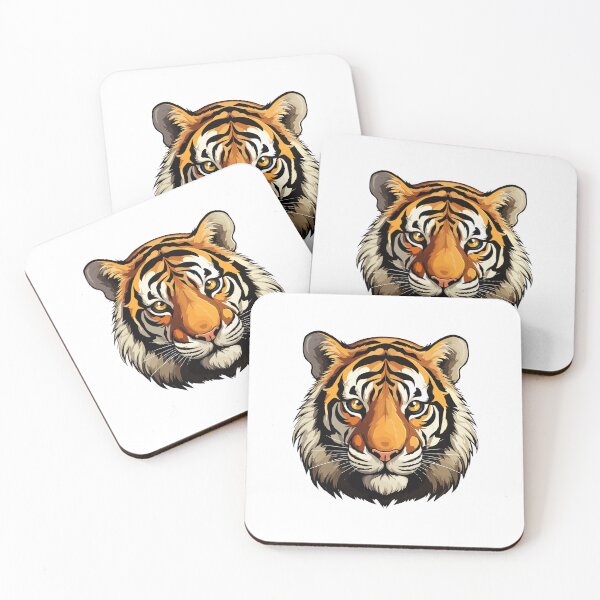 Item preview, tiger face tshirt design png designed and sold by hsstudio2025.