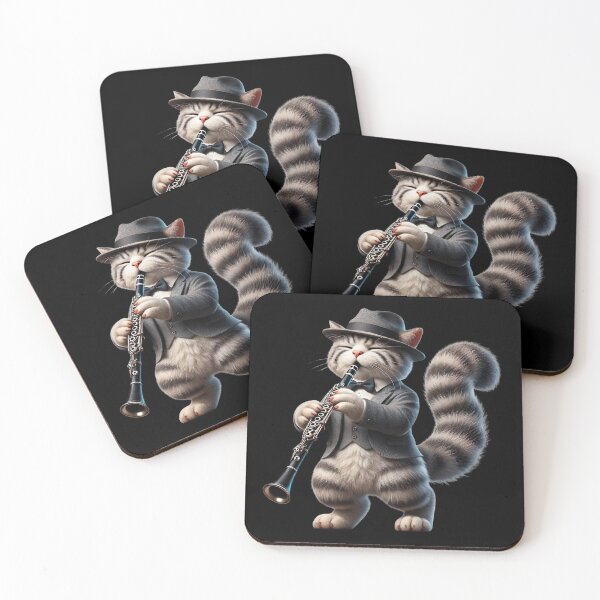 Item preview, The Genius of the Clarinet, Right? Cat Musician, Clarinet Cat designed and sold by Tiszert.