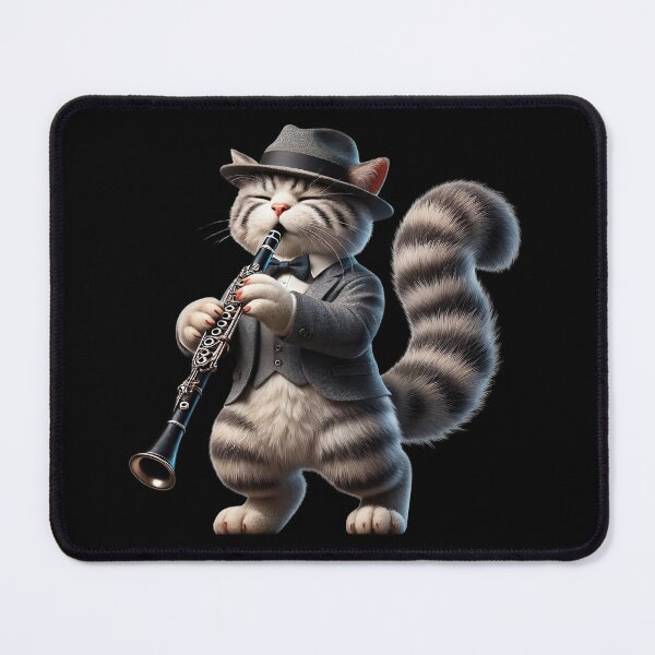 Item preview, The Genius of the Clarinet, Right? Cat Musician, Clarinet Cat designed and sold by Tiszert.