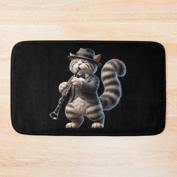 Item preview, The Genius of the Clarinet, Right? Cat Musician, Clarinet Cat designed and sold by Tiszert.