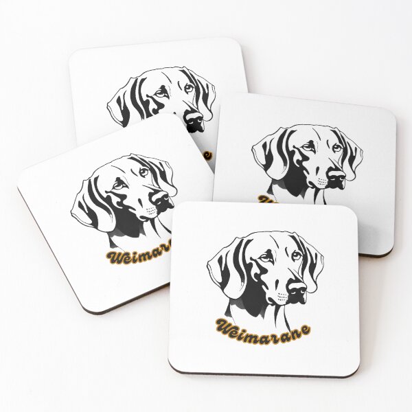 Item preview, Weimaraner Sleek Gray Coat Portrait designed and sold by Paws and Ink Art.
