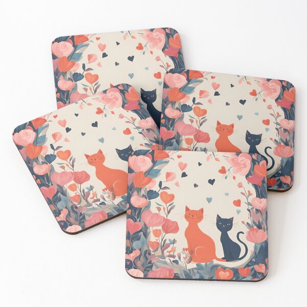 Item preview, With Love, Cat's love, Cat Love. Cats lover, Cat, Cats, black cats, love designed and sold by GOLDENGARDENART.