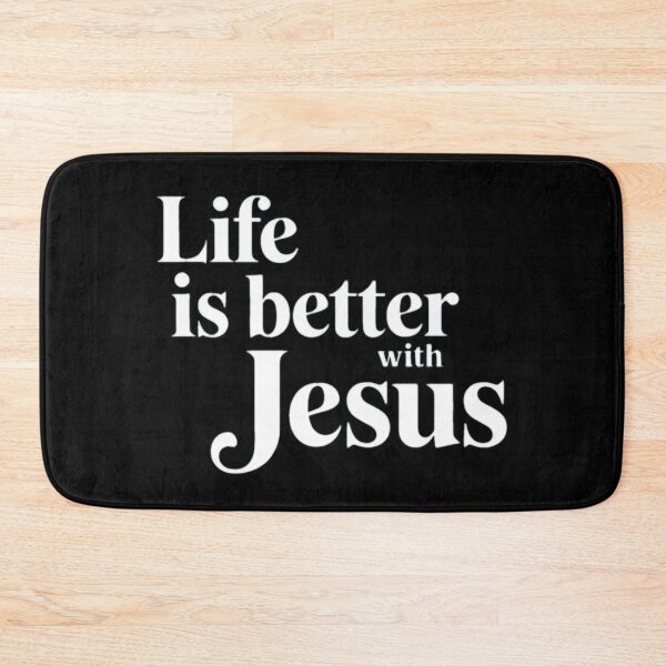 Item preview, Life Is Better With Jesus Inspirational Christian Quote designed and sold by Karsten Stier.