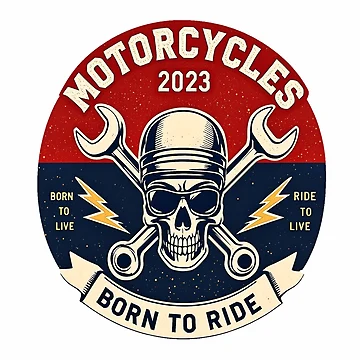 Artwork thumbnail, Motorcycle: Born To Ride by AlphaTeez