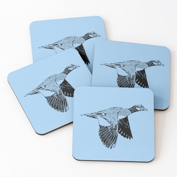 Item preview, Green Pygmy-Goose Flying Black Design  designed and sold by designsasstultd.