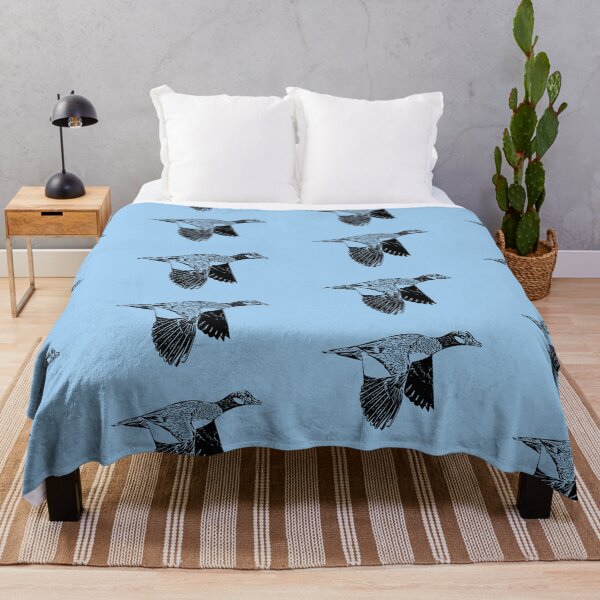 Item preview, Green Pygmy-Goose Flying Black Design  designed and sold by designsasstultd.