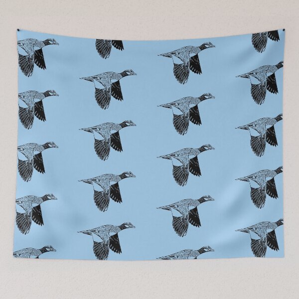 Item preview, Green Pygmy-Goose Flying Black Design  designed and sold by designsasstultd.