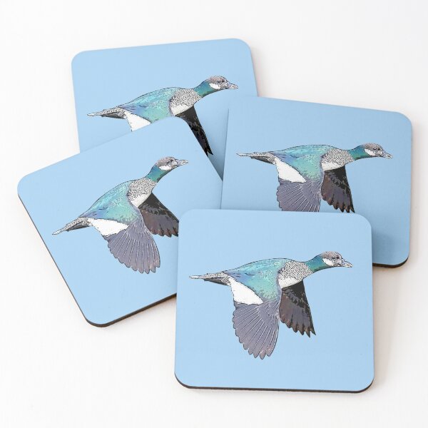 Item preview, Green Pygmy-Goose Flying Black Alternate Design  designed and sold by designsasstultd.
