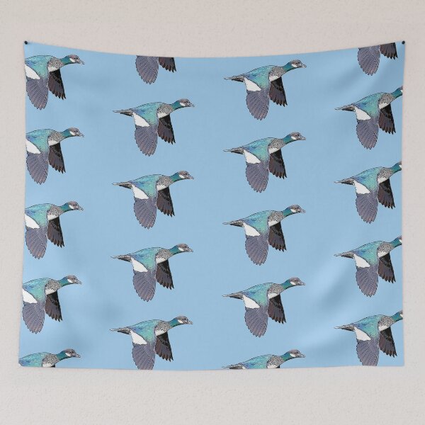 Item preview, Green Pygmy-Goose Flying Black Alternate Design  designed and sold by designsasstultd.