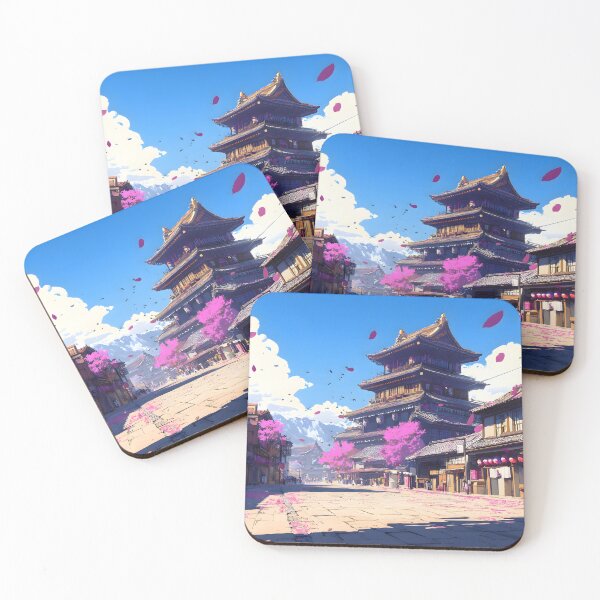 Item preview, Colorful Japanese Landscape designed and sold by CoolMantras.