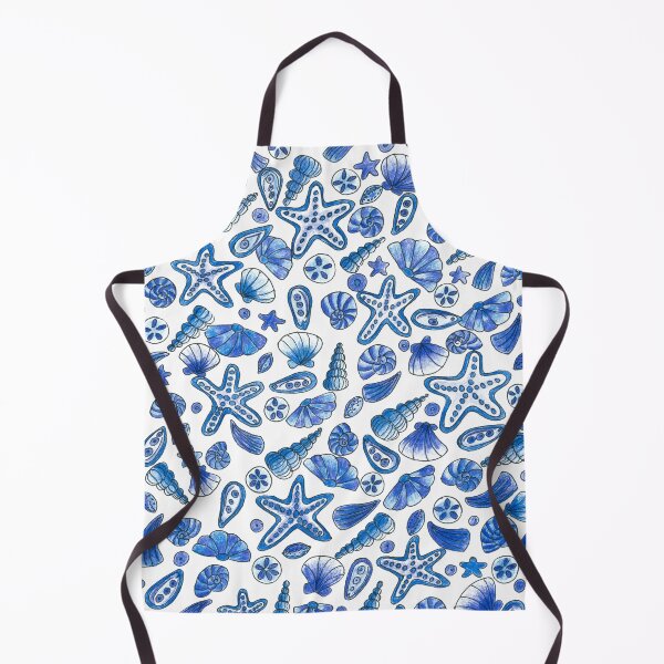 Item preview, Blue Seashells coastal pattern designed and sold by Home Cyn Home.