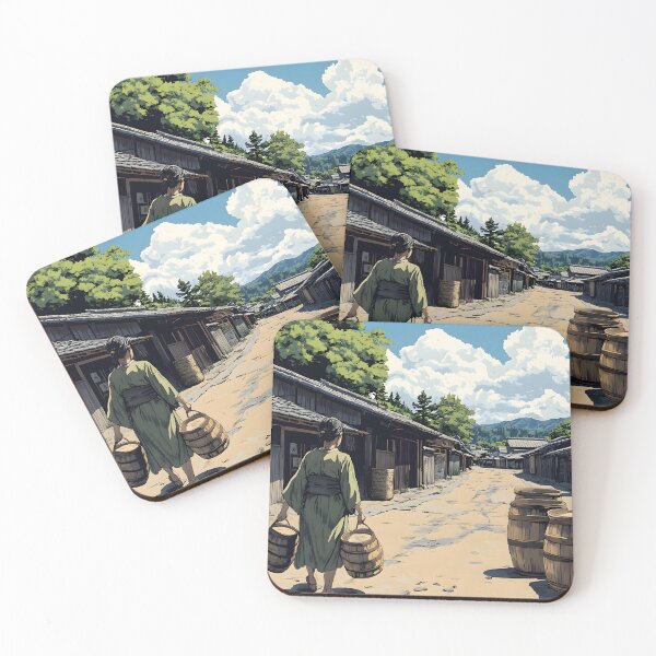 Item preview, Japanese Village Landscape designed and sold by CoolMantras.
