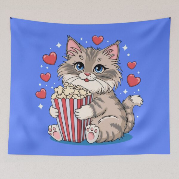 Item preview, Popcorns and cat  designed and sold by 123ks.