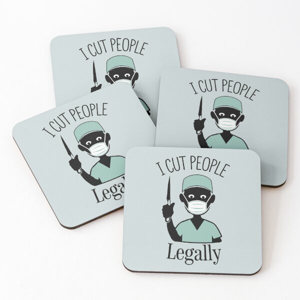 Item preview, I Cut People Legally - Surgeon Humor designed and sold by pixelated_echoes.