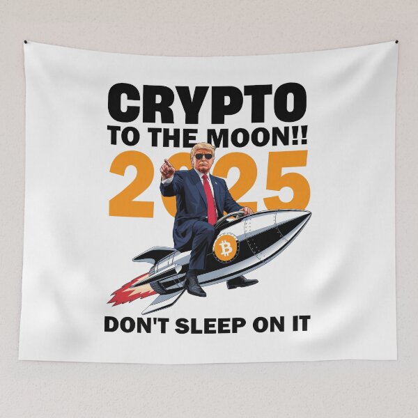 Item preview, Crypto To The Moon!! 2025...Don't Sleep On It designed and sold by lovelyq1.