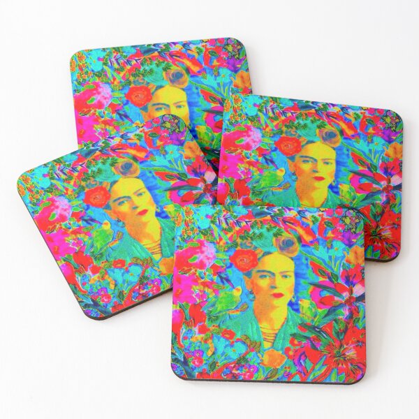 Item preview, Frida Kahlo and flowers, mexican artist, colorful bird, frida kahlo portrait, paintings designed and sold by AliloveartistIT.