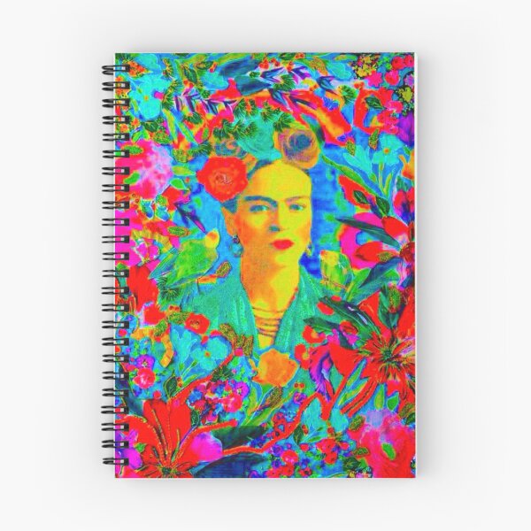 Item preview, Frida Kahlo and flowers, mexican artist, colorful bird, frida kahlo portrait, paintings designed and sold by AliloveartistIT.