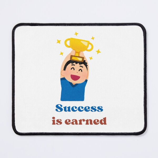 Item preview, Success is Earned | Motivational Quote | Hard Work & Dedication Design designed and sold by InwzaDesign.