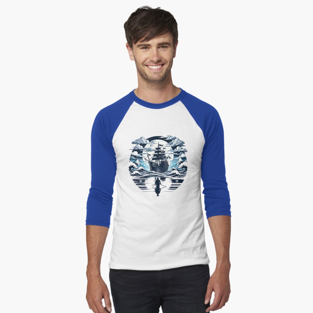 Artikel-Vorschau von Baseballshirt mit 3/4-Arm, designt und verkauft von Kobeko.