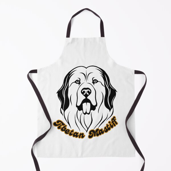 Item preview, Majestic Tibetan Mastiff Portrait in Black and White designed and sold by Paws and Ink Art.