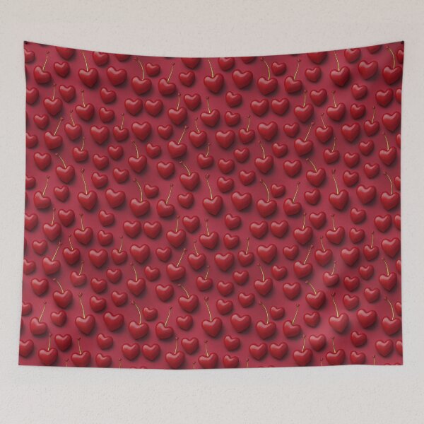 Item preview, A symphony of cherries, their deep red tones harmonizing with subtle background shades. designed and sold by Camel & Quirk.