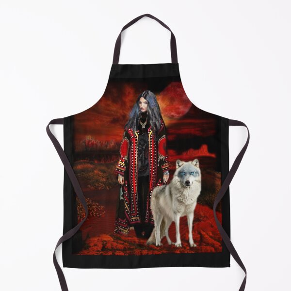 Item preview, White Wolf Red Moon designed and sold by Patricia Brown.