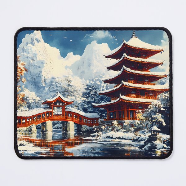 Item preview, Japanese Winter Landscape designed and sold by CoolMantras.