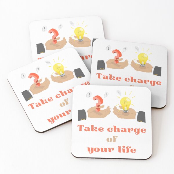 Item preview, Take Charge of Your Life | Inspirational Quote designed and sold by InwzaDesign.