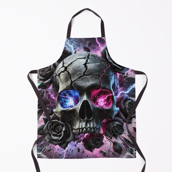 Item preview, Bring Me the Horizon-Inspired Exploding Skull with Neon Eyes and Black designed and sold by Vikingaquarist.