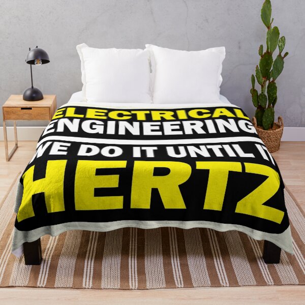 Item preview, Electrical engineering We Do it Until it Hertz Typography art  for Electrical Engineering Students and Engineers  designed and sold by Science Engineering Gifts.