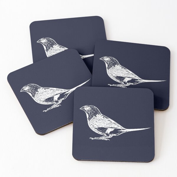 Item preview, Long-tailed Finch White Design  designed and sold by designsasstultd.