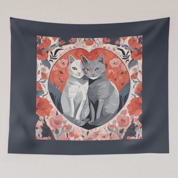 Item preview, Sweet Cat's love, Cat Love. Cats lover, Cat, Cats, black cats, love designed and sold by GOLDENGARDENART.