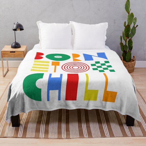Item preview, Born to Chill: Vibrant Typography Art designed and sold by CyberWindow.