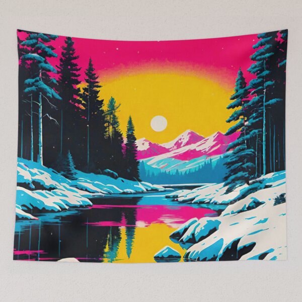 Item preview, Epic Frozen Mountain Lake designed and sold by GrizzlyCollective.