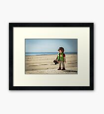 playmobil photographer Framed Print