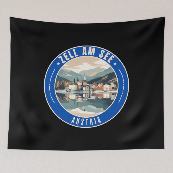 Item preview, Zell am See in Salzburg Austria Retro Travel Art Emblem designed and sold by MaateoDesign.