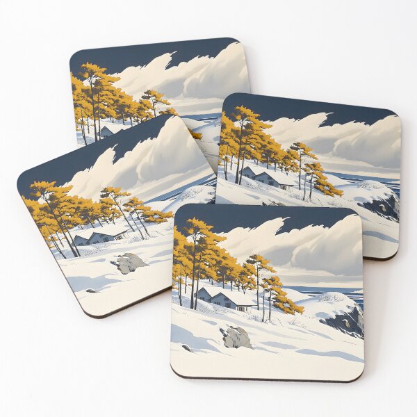 Item preview, Snowy Coast Winter Landscape designed and sold by CoolMantras.