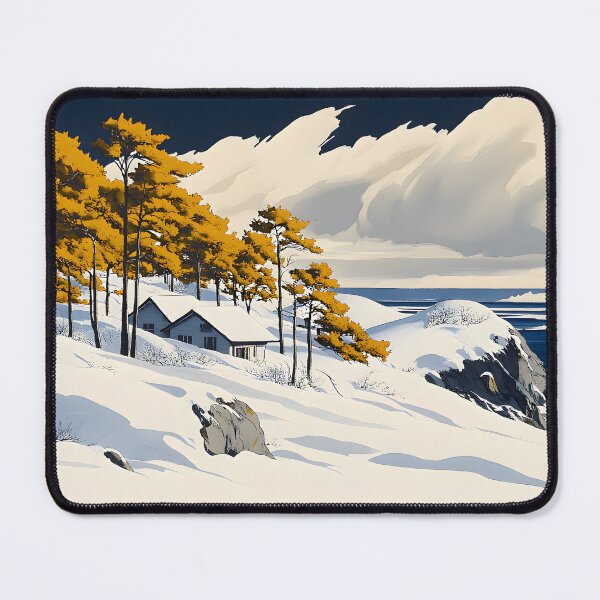 Artikelvorschau, Verschneite Küste Winterlandschaft entworfen und verkauft von CoolMantras.