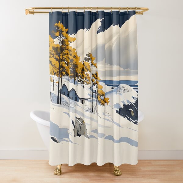 Item preview, Snowy Coast Winter Landscape designed and sold by CoolMantras.