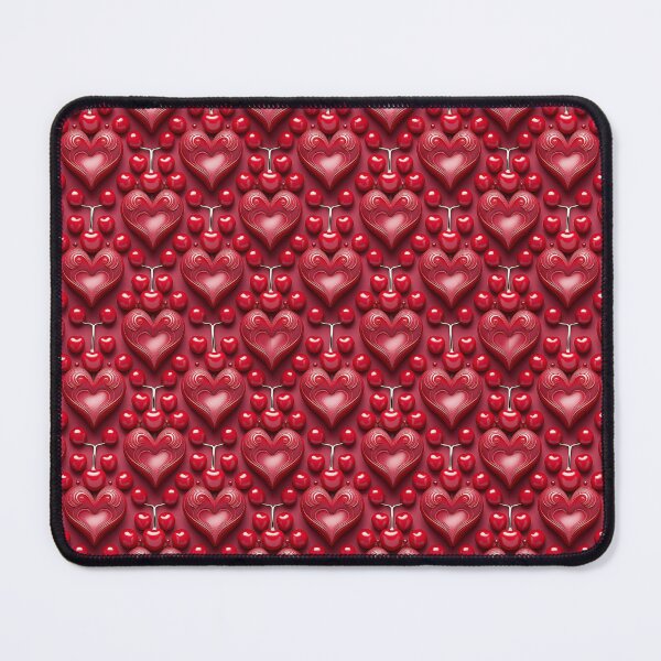 Item preview, A burst of cherry hearts, their vibrant colors leaping from the canvas, creates an energetic abstract design. designed and sold by Grang Art Artistic Designs.