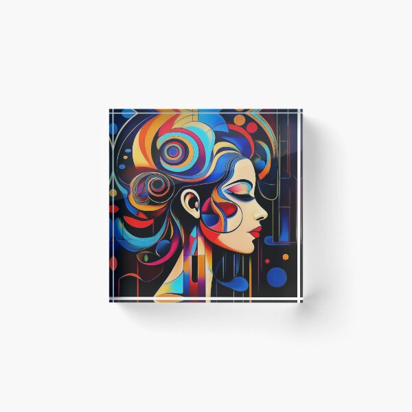 Item preview, Goddess Blue Portrait of a Woman designed and sold by Boxing Kangaroo Retail Company.